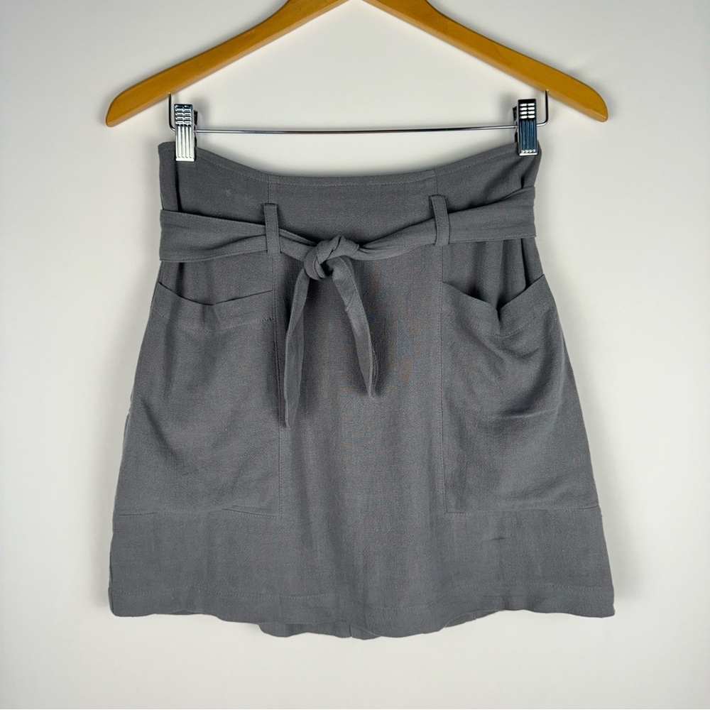 Dusty Blue Mini Cloth Skirt